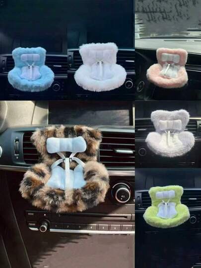 1 pieza Asiento de coche para muñeca - Silla mini linda, accesorio de clip para rejilla de ventilación, accesorio de asiento de coche. Ideal para coleccionistas de muñecas de caja ciega, también un gran regalo de Navidad y decoración.