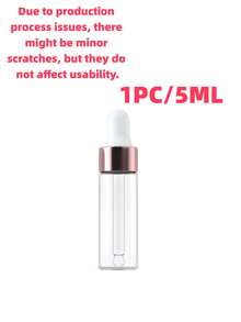 50/20/10/5/3 Pieces Set, 1 Milliliter, Pink Mini, Brown Spiral-Top Glass Bottle, Essential Oil, Dropper Bottle, Travel-Sized Empty Container, Packaging Bottle, Suitable For Travel, Vacation, Living Room, Home, Bedroom, Bathroom, Home Decoration, Travel Accessories, Wedding, Party, Birthday, Gift For Men, Mom, Dad, Friends