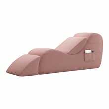 Yoga Chairs For Adults, Chaise Lounge Chair, Chaise Lounge With Waist Pad, Foot Pad, Side Pockets, High Density Foam Non-Slip Bottom, Yoga Chair For Relaxation Stretching Exercise - 粉色 - 查看 3