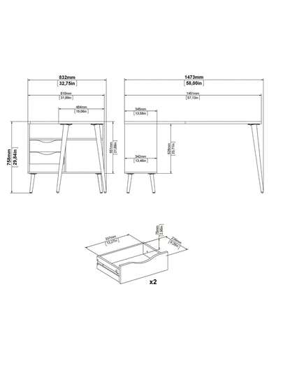 Dmora Desks Workstations view 3