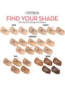 Catrice HD Liquid Coverage Foundation 002，轻盈液体，液体质地，自然遮瑕，面部遮瑕，均匀肤色，日常通勤，自然妆容，轻盈全效遮瑕，30ml/1.01 Fl.Oz。 - 002 - 查看 5