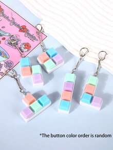 1/3 PC Đồ chơi bàn phím nhiều màu sắc đơn giản Fidget 4 phím Bàn phím hình khối giảm áp lực Móc khóa, Móc khóa xe hơi, Mặt dây chuyền túi, Công cụ giảm căng thẳng sáng tạo: Đồ chơi bóp nút hình thánh giá hình túi để giải tỏa căng thẳng, giảm căng thẳng và giảm buồn chán Chữ Macaron Bàn phím giảm căng thẳng - Nhiều màu - Xem 6