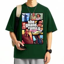 Big Family Geek T-Shirt For Nerds Fan Shirt 100% Cotton Yarn 30.1 Plus Size - Army Green - View 1