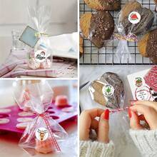 2 Sheets Of 96pcs Christmas Stickers, Package Sealing Stickers, Gift Bags, Merry Christmas Party Stickers