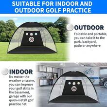 2M Indoor And Outdoor Golf Practice Net, Hitting Cage With Target, Gift For Golf Enthusiasts