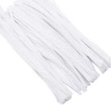 Premium White Chenille Pipe Cleaners Set With Instructional Video - Flexible & Plush Craft Rods For DIY Projects, Christmas Decorations & More