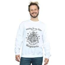 Harry Potter Mens Hogwarts Waiting For My Letter Sweatshirt (White) - White - View 3