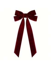 1/6/9 件豪华天鹅绒圣诞蝴蝶结 - 10 英寸手工丝带装饰蝴蝶结，适用于圣诞树、花环、礼品包装、节日庆典以及室内外节日装饰 [红色、酒红色、黑色、粉色、白色、米色]