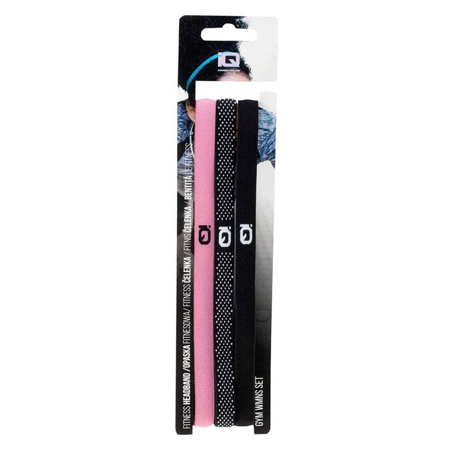 Womens/Ladies Gym Headband Set (Pack Of 3) (Black/Mellow Mauve) - Coffee Brown - View 1