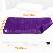Vankada XXXL Extra Large Heating Pad, Cold Hands And Feet, Keep Warm,Size 40in*20in, 33in*17in, 24in*12in, 6 Temperature Levels And 4 Time Settings, Portable, Back, Neck, Shoulders And Legs Heating, Machine Washable, Perfect Holiday Gift For Men, Women, Parents, Christmas Gift - Xem 8