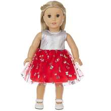 16-18 Inch Children's Doll Dress, Fashion Personalized Dress With Butterfly Element Tulle Skirt, Multiple Colors Available, Doll Costume, Dress Up Game Outfit, Suitable For Children 3+ Years Old, Christmas Gift, Holiday Gift, Birthday Gift (Doll And Shoes Not Included) - Multicolor - View 5