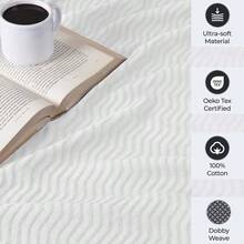 Jena Cotton Textured  Woven Blanket, Throw, Sage