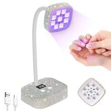 360° Rotatable & Foldable Portable Professional UV LED Nail Lamp, With 2 Timer Settings, Suitable For Home Manicure And Nail Salon - 彩色 - 查看 8
