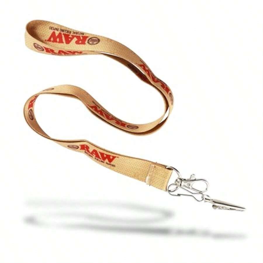 RAW Smokers Lanyard With Key Holder HandsFree Accessory. Durable Fabric With RAW Branding. Perfect For Keys Badges More - 如圖 - 查看 1
