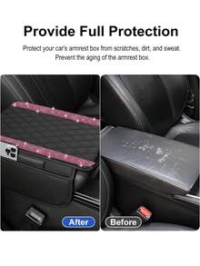 1 chiếc bọc bệ tỳ tay trung tâm xe hơi bóng bẩy, đệm bệ tỳ tay xe hơi bằng da thật với 2 ngăn chứa đồ, hộp đựng đồ bảo vệ bệ tỳ tay xe hơi đa năng, phụ kiện nội thất bóng bẩy, phù hợp với hầu hết các loại xe. - phong cách A - Xem 6