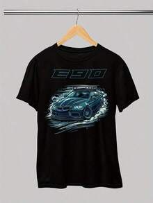 Cartoon Racing Car T-Shirt 57 - Black-7 - View 1