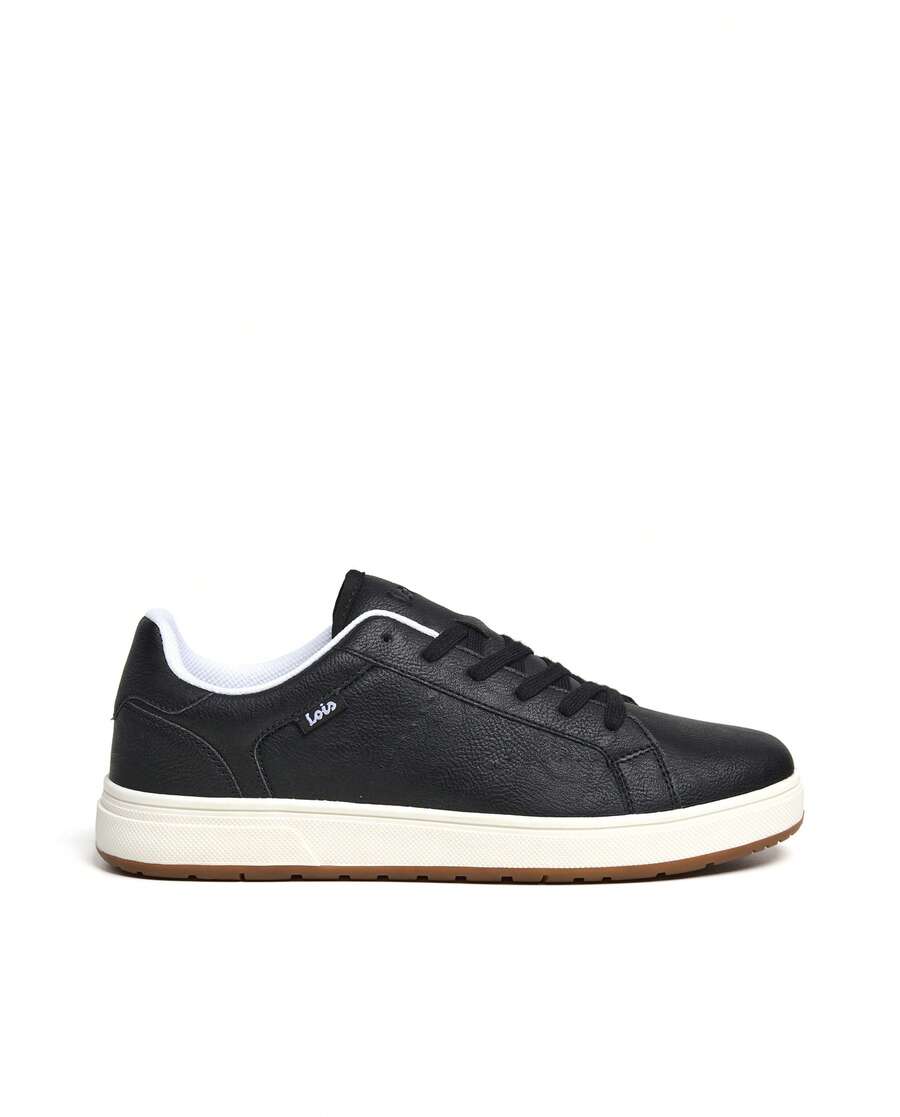 Lois Zapatilla basica tenis de caballero modelo 64489 Negro ✅ Entrega 24/72h a España (península) - Negro - Ver 1