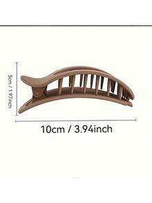 6-Pack Solid Color Flat Hair Clips – Wrinkle-Free Acrylic Hair Clips For Women And Girls, Matte Claw Clips For Thick And Fine Hair, Minimalist Fashion Hair Accessories, Suitable For Daily, Work Or Party Looks, Simple And Casual, Suitable As Christmas Gifts, Halloween Gifts, Thanksgiving Gifts, New Year Gifts, Valentine's Day Gifts - 彩色 - 查看 2