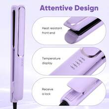 Professional Beauty Hair Tool Hair Straighteners For Salon Small Hair Straightener Curler Hair /Hair Straightening Clipboard Hair Straightener/Special Electric Clipboard Straightening Home Professional Curling Iron Does Not Hurt Hair Straightening Iron Wet And Dry! - EU F Type Plug(220-240V) - View 2