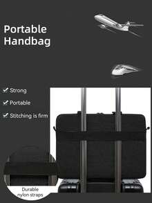 DANYCASE 12-15.6 Inch Chromebook, HP And IPad Laptop Sleeve, Waterproof Design With Shoulder Strap And 360° All-Round Protection - Black - View 3