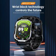 LOKMAT Reloj inteligente APPLLP 7 MAX, pantalla AMOLED de 2,06 pulgadas, compatible con tarjetas de teléfono 2G/3G/4G/5G, compatible con dispositivos Android, perilla extraíble a 180°, cámara HD, red de datos celulares, conexión a red Wi-Fi, notificación de mensajes, recordatorio de llamadas, descarga de aplicaciones de terceros, sistema operativo Android 8.1