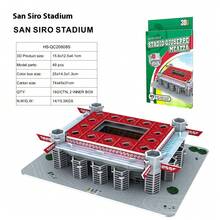 Mô hình sân vận động bóng đá 3D bằng giấy cỡ lớn, hãy cổ vũ cho đội bóng yêu thích của bạn! - Nhiều màu - Xem 16