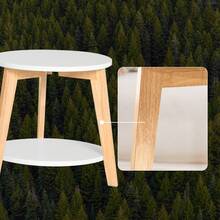 SoBuy FBT75-W, Set Of 2 Side Tables With Storage, Living Room Tables End Tables Coffee Tables Nesting Tables - White - View 9