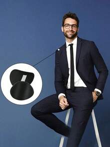 2pcs Invisible Removable Shoulder Pads, Breathable Sponge Shoulder Pads, Reusable Self-Adhesive Shoulder Pads For Women, Right Angle Shoulder Tools For Women Men Oblique High And Low Shoulders Suit Jackets T-Shirts, Seamless Shoulder Pads Jackets Non-Slip Sponge Pads