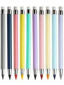 12 Lápices de colores borrables, diseño ergonómico, sin necesidad de afilar, para dibujo y pintura de niños