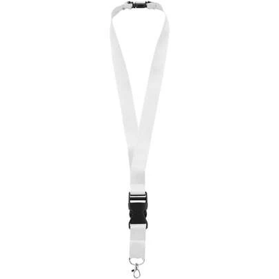 Bullet Yogi Lanyard With Detachable Buckle (White)