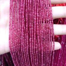 1 Strang natürliche, facettierte, mehrfarbige Saphir-Perlen, geeignet für Schmuckherstellung und DIY-Accessoires