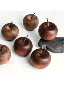 1/2pcs Elegant Apple Aroma Diffuser, Natural Saba Wood Apple Scent Diffuser, Suitable For Car And Home - Decorative Air Freshener, Fit For Vehicle And Indoor Space, Christmas Gift, Compact & Charming, Mini & Cute Home Decor Christmas Decorations Room Decor, Christmas Gifts