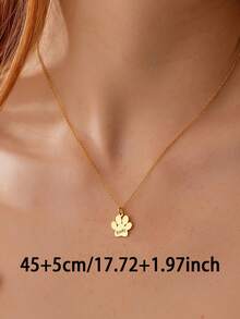1pc Can Be Customized Engraved Multiple Cat Paw Name Necklace, Stainless Steel Jewelry, Custom Necklace, Women's Necklace, Name Necklace, Gold Necklace And Silver Necklace, Customizable Things, Personal Decorations, Cat Nameplate Necklace, Commemorative Items For Pet Lovers, Suitable For Halloween, Christmas, Birthday Gifts, Anniversary Gifts For Yourself And Family, Friends Or Pet Lovers Personalized Gifts
