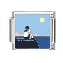 1/5/10/20/30/50pcs Stainless Steel Modular Bracelet Components, Romantic Starry Night Sky Series, DIY Detachable Bracelet Spring Cube