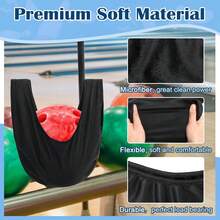 1pc Bowling Ball Cleaning Bag, Soft Fiber Cloth For Wiping And Polishing