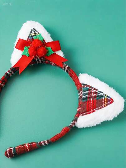 1 Stück Weihnachts-Rentiergeweih Haarband, süßes Herbst/Winter Mori Stil Haaraccessoire für Kinder & Erwachsene