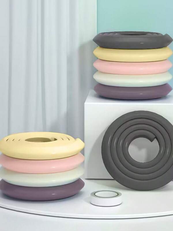 Easy-Install 6.5ft L-Shaped Thickened Corner Protector - Plastic, Anti-Collision Safety Strip For Tables & Corners