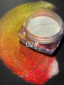 0.5g/Pc Shimmery Rainbow Color Changing Chrome Nail Powder, Aurora Powder Chameleon Nail Polish, Suitable For Nail DIY Decoration Art, Holiday Gift - Nhiều màu - Xem 7
