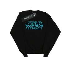 Star Wars Mens Neon Sign Logo Sweatshirt (Black) - Coffee Brown - View 2