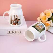 Jarrón personalizado con foto, jarrón mini personalizado para mamá y abuela, regalos de cumpleaños, jarrón de cerámica con fotos familiares, regalos del Día de la Madre - Multicolor - Ver 9