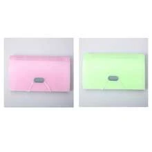 1 pezzo Cartella con 13 scomparti di colori caramella formato A6, portafoglio a fisarmonica mini, forniture per ufficio, organizer documenti, porta ricevute, articoli per il ritorno a scuola, forniture scolastiche, piano di risparmio, piano di risparmio quindicinale, piano di risparmio da 10.000, strategia di risparmio