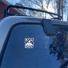Kissing GAY Humorous Vinyl Decal For Policemen - COPS ARE GAY Sticker For Water Bottle, Laptop, Fridge, Car Bumper