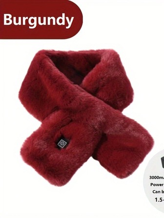 Rechargeable Heated Scarf, Stylish Heated Neck Wrap, Electric Heated Neck Warmer, 3-Speed Temperature Control, Washable And Warm (Includes 3050 MAh Mobile Power Bank) Rechargeable Heated Scarf, Fashionable Heated Neck Scarf, Electric Heated Neck Warmer, 3-Level Temperature Control, Washable And Warm (Including 3050 MAh Mobile Power Supply)