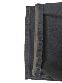 1pc Vintage Washed Loose Fit Distressed Wide Leg Boyfriend Jeans, Casual Design