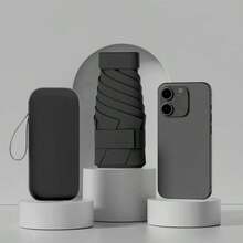 مظلة سفر، مظلة صغيرة مع حافظة، مظلة قابلة للطي محمولة، مظلة مدمجة خفيفة الوزن للجيب للنساء