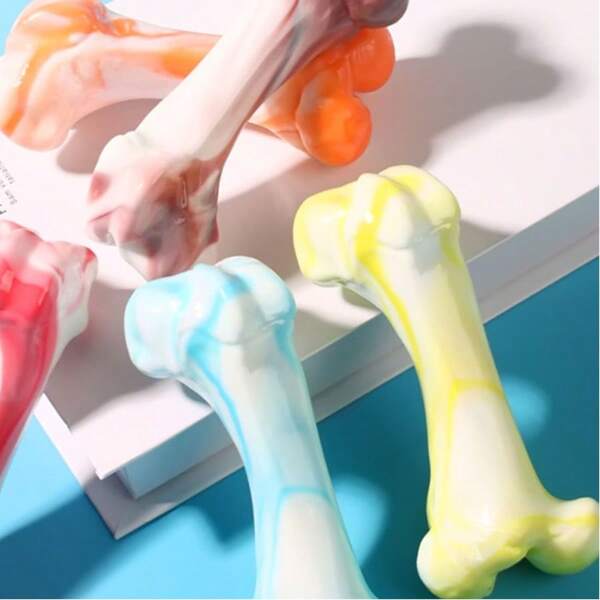 Hueso de simulación - Juguete resistente para perros para masticar con vigor, juguete de hueso de simulación duradero para mantenerlos ocupados y reducir el aburrimiento, perro, juguetes para perros, juguete para perros, Benton Toys, accesorios para perros, mascotas, juguete para perros, Labrador, gato, juguete para perros, Halloween, mascotas, collar para perro