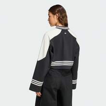 Adidas Originals Women's Crew Sweatshirt, Knitted Hooded Sweatshirt JW7273 - Black - View 2