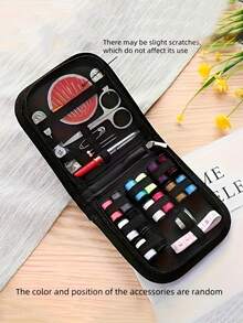 1pc Multifunctional Portable Sewing Tool Kit, Includes Thread, Needles, Scissors, Buttons & Accessories - Complete Sewing & Mending Tools For Quick Fixes And Everyday Use, Canvas Case In Multiple Colors