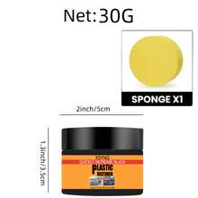 Car Plastic Restorer Back To Black Gloss Auto Interior Leather & Panel Renewal Wax Coating Agent Auto Polish And Repair Coating