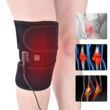 USB Heated Knee Pad, 3-Level Adjustable Heated Knee Massager With Knee Support, Portable Leg Warmer To Relax Leg Muscles - 黑色 - 查看 7